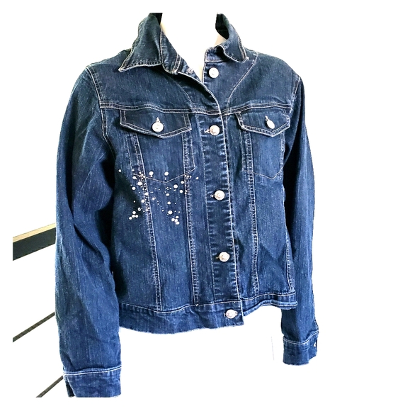 Arizona Jean Company Jackets & Blazers - ARIZONA JEAN jacket w/rhinestones